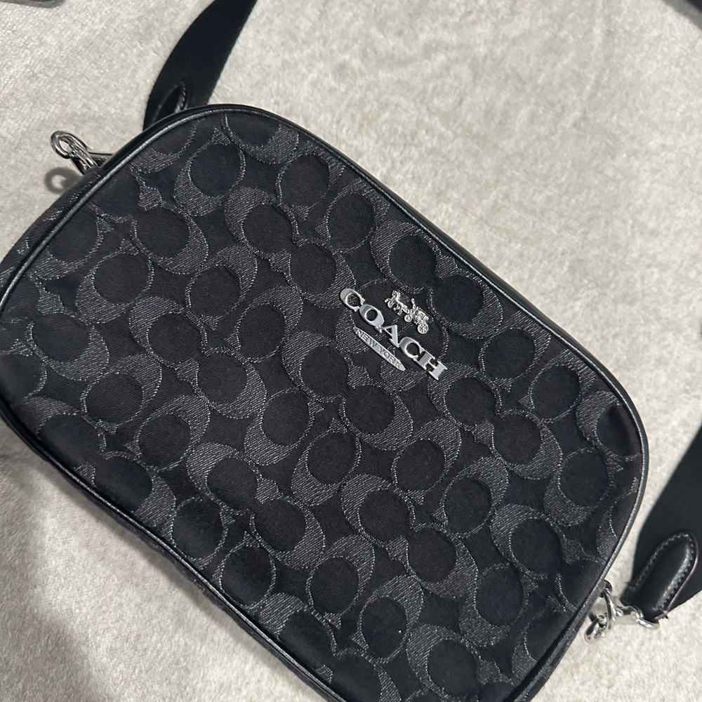 Coach denim Black crossbody bag